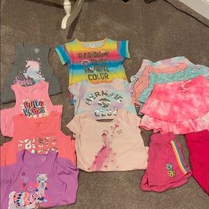 Lot of 14 pieces summer clothes size 6-6x girl